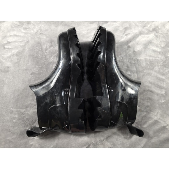 Free People High Street Black Ankle Rain Boots Size 10 Chunky Soles (NEVER USED) - Picture 7 of 10